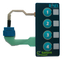 Grafik Yerpaylaşımları ile Polyester Kabartma Push Button Membrane Switch Dokunmatik Panel