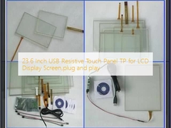 23.6 inç USB Resistive Touch Panel TP LCD Ekran Ekranı için, Plug and play