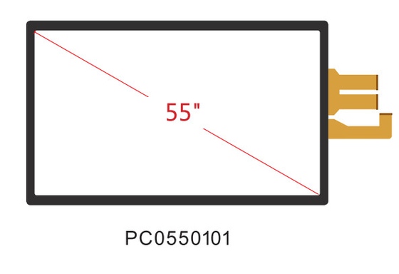 55 Inch tahmini kapasitif çoklu dokunmatik ekran Lcd kapı aynası, Tak ve kullan, UVC