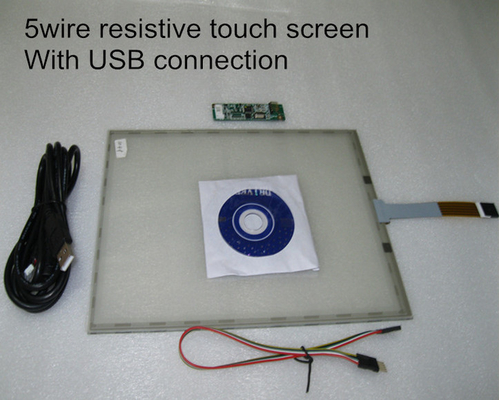 USB Kablosu ve 5 tel ile özel Tft Dirençli Dokunmatik Panel TP Cam