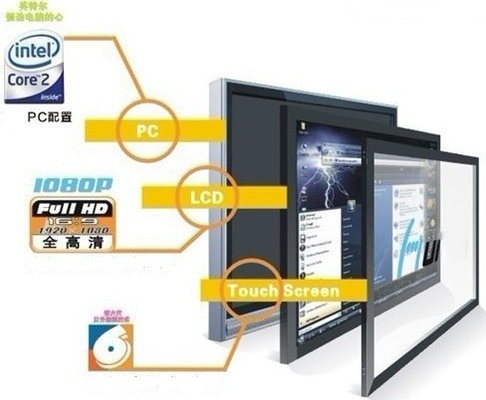 Hızlı Sensör Araba Dokunmatik Panel Kızılötesi 42 Inç 1080 p Hd Lcd Alışveriş Rehberi Fonksiyonu