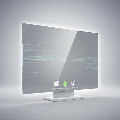 Windows Android Linux Uyumlu Yüksek dokunma çözünürlüğü ve dayanıklı yapıya sahip projektif kapasitif dokunma paneli